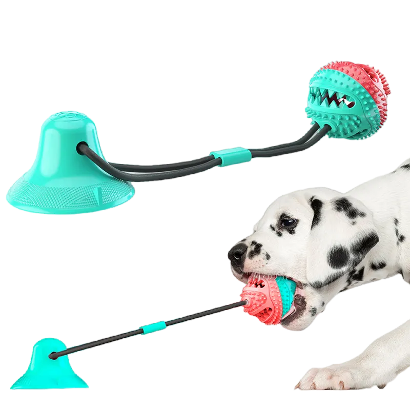 Interaktives Hundespielzeug aus Silikon. Super zum Entlasten des Hundes und der Zahnhygiene.