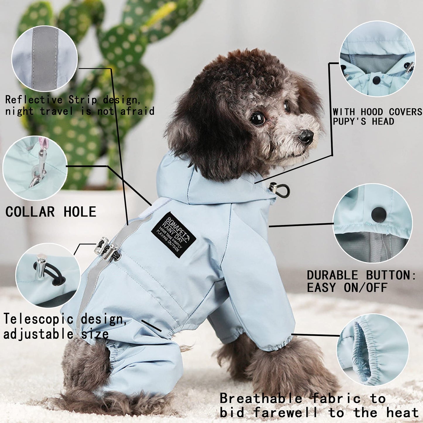 Reflektierende Regenjacke
