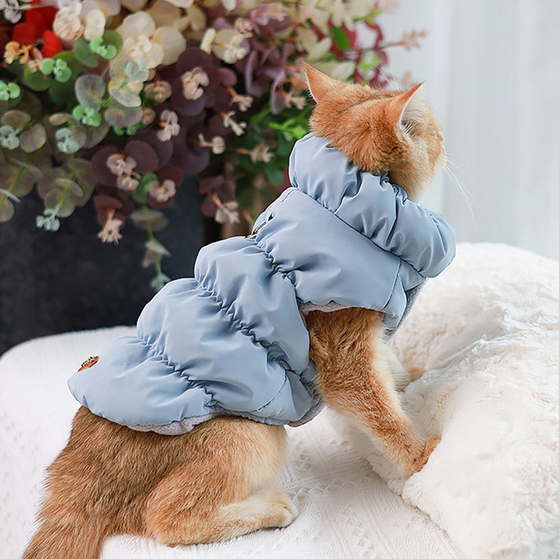 Warme Winterjacke für kleine Hunde und Katzen.