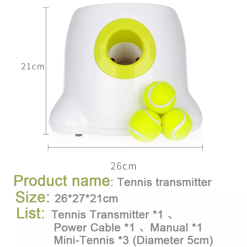 Automatischer Tennisballwerfer für Hunde und Katzen.