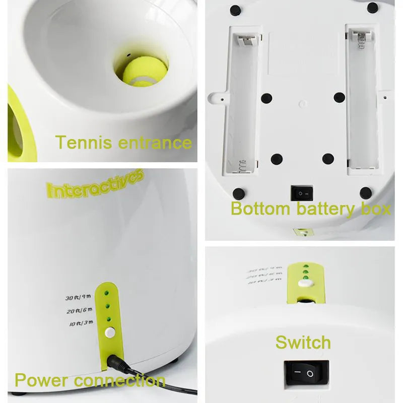 Automatischer Tennisballwerfer für Hunde und Katzen.