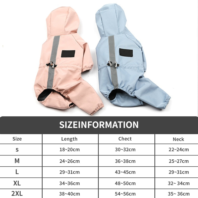 Reflektierende Regenjacke